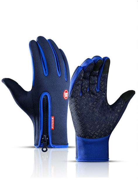 Winter Touchscreen Gloves Riding Motorcycle Sliding Waterproof Sports Gloves with Fleece