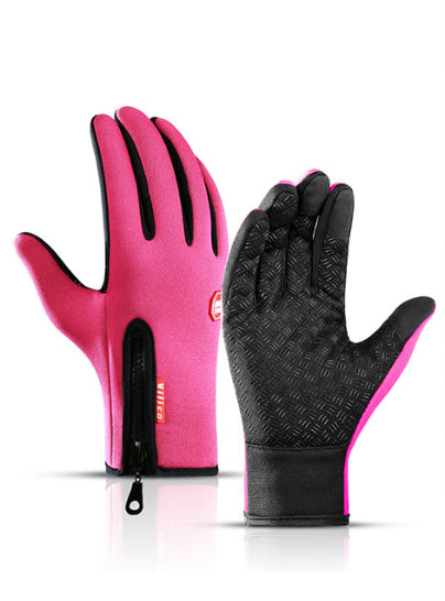 Winter Touchscreen Gloves Riding Motorcycle Sliding Waterproof Sports Gloves with Fleece