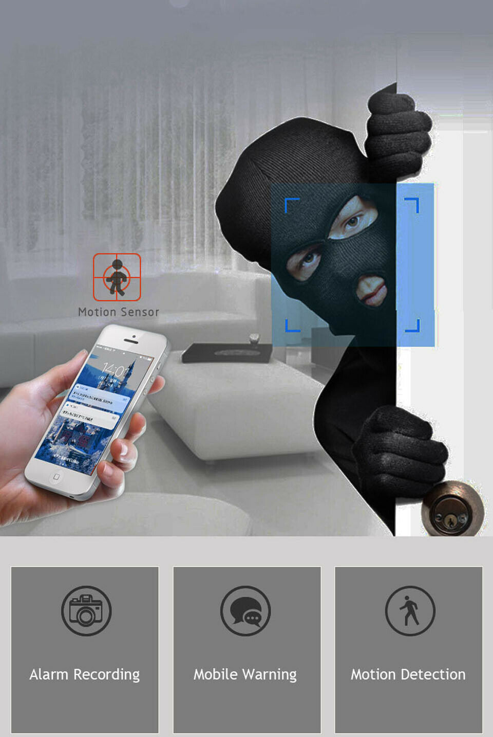 Wireless WiFi IP Home Security CCTV Camera Monitor