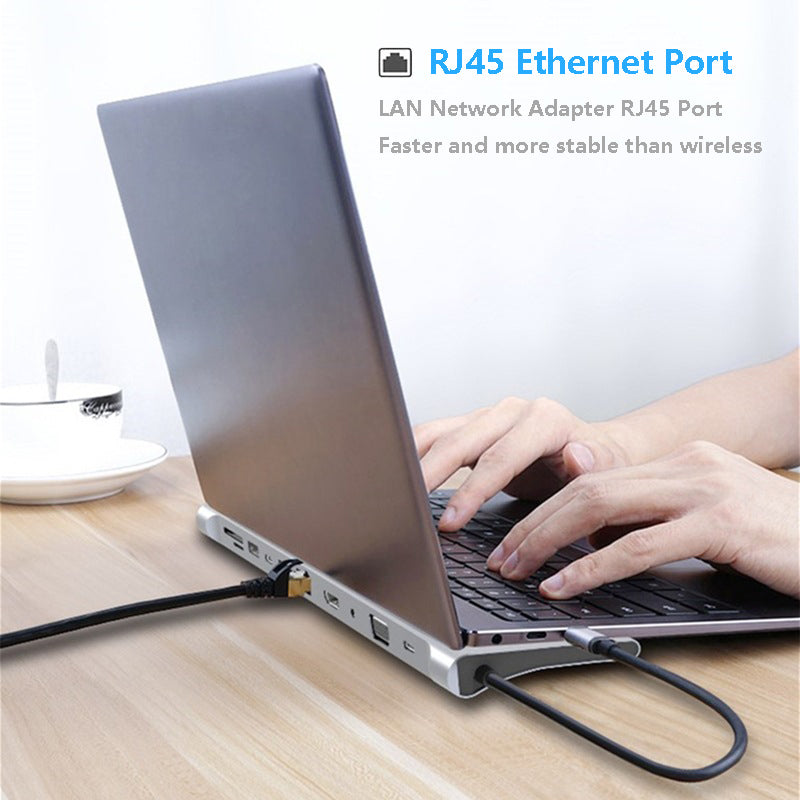 Laptop docking station extension hub