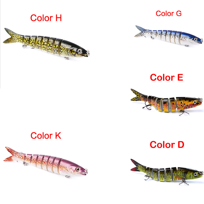 Pêche au brochet Leurres Artificielle Multi Articulé Sections Dur Appâts Pêche À La Traîne Brochet Carpe De Pêche Outils