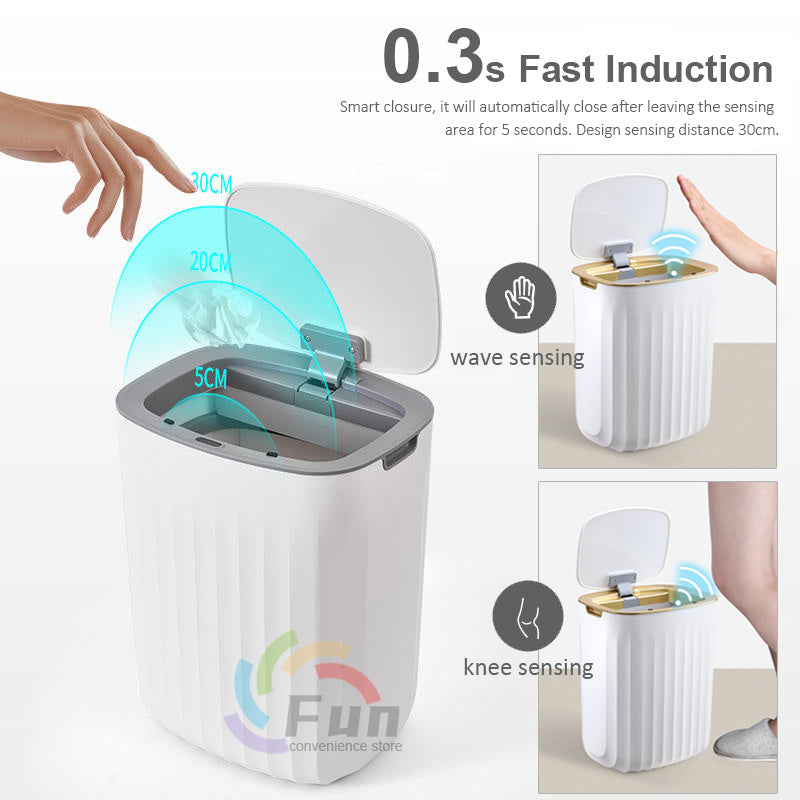 Smart Bin with Lid for Bedroom and Living Room
