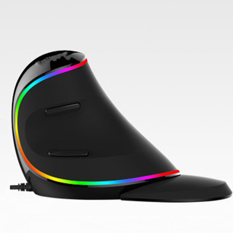 ergonomique vertical RGB souris filaire à main anti-souris