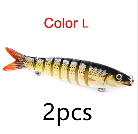 Pêche au brochet Leurres Artificielle Multi Articulé Sections Dur Appâts Pêche À La Traîne Brochet Carpe De Pêche Outils