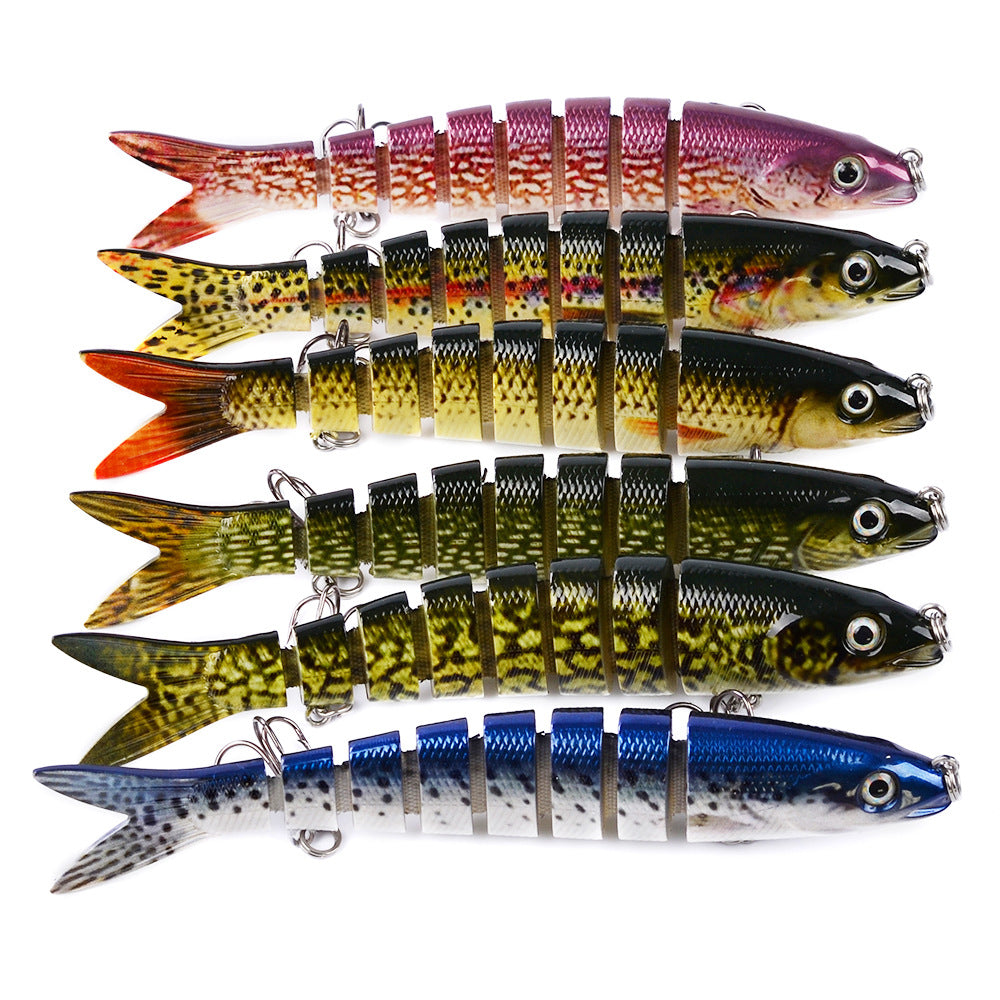 Pêche au brochet Leurres Artificielle Multi Articulé Sections Dur Appâts Pêche À La Traîne Brochet Carpe De Pêche Outils