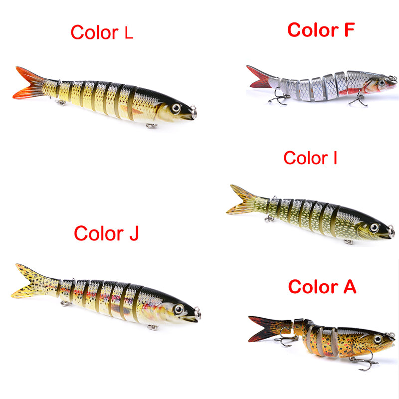 Pêche au brochet Leurres Artificielle Multi Articulé Sections Dur Appâts Pêche À La Traîne Brochet Carpe De Pêche Outils