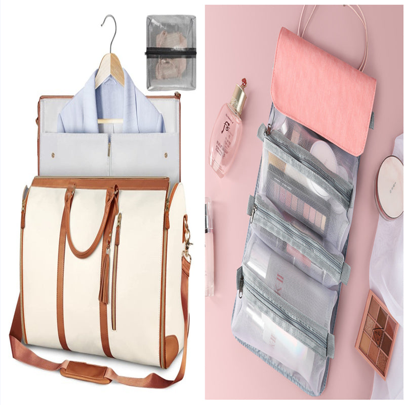 Large Capacity Travel Handbag Women's Handbag, Foldable Garment Bag | Waterproof Tote