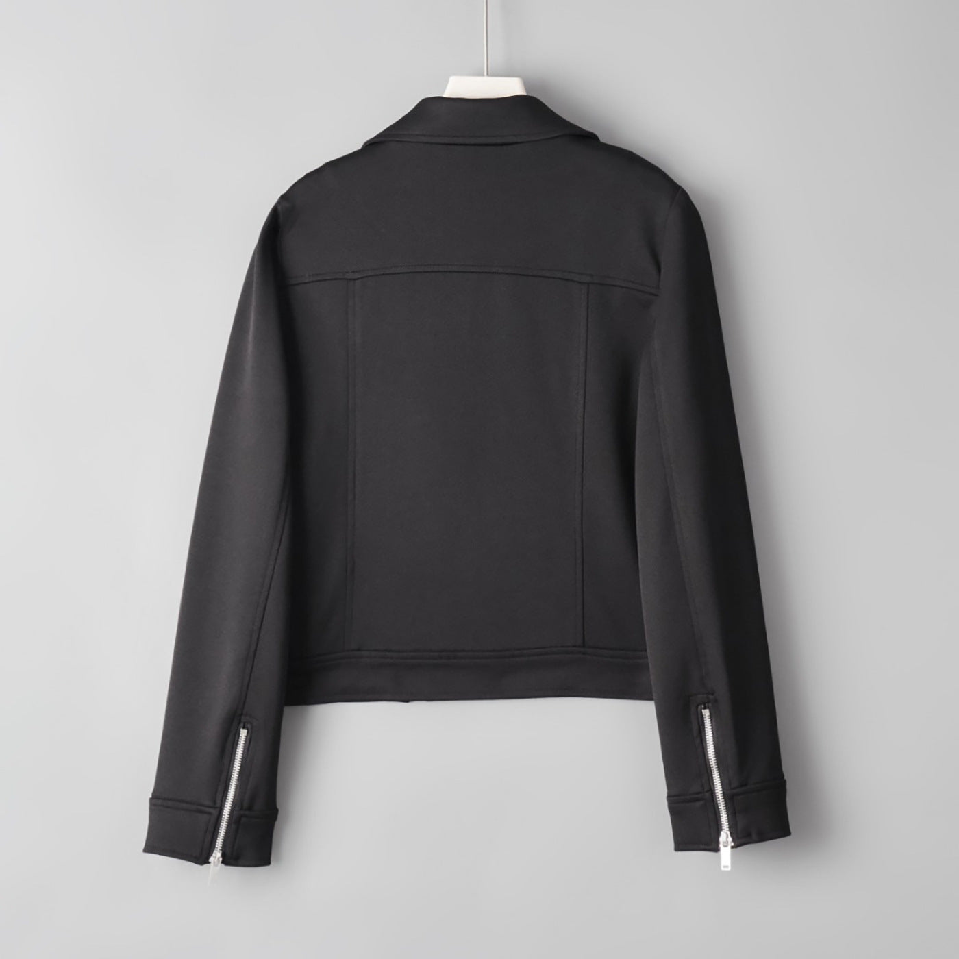 Versatile Short, Cool Biker-style Jacket For Women