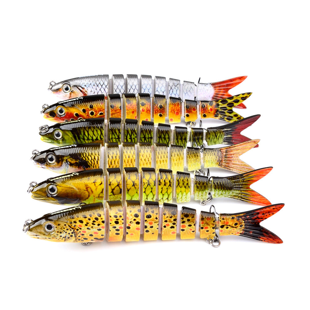 Pêche au brochet Leurres Artificielle Multi Articulé Sections Dur Appâts Pêche À La Traîne Brochet Carpe De Pêche Outils