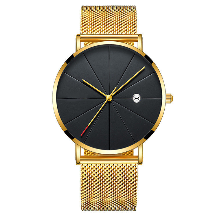 Simple Calendar Men's Creative Waterproof Quartz Watch