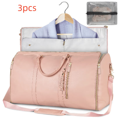 Large Capacity Travel Handbag Women's Handbag, Foldable Garment Bag | Waterproof Tote