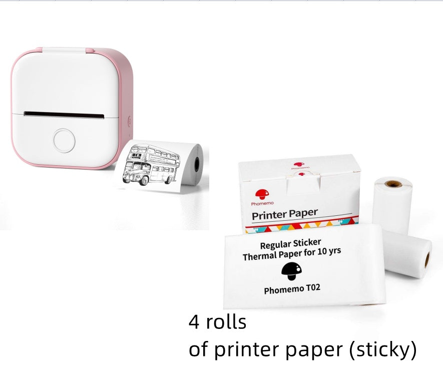 Portable Thermal Mini Label Printer Home Photo Printer Bad Question Student Photo Printer Bluetooth Mini Label Price Tag Printer
