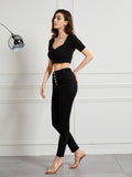 Womens High-Elasticity Slim-Fit Casual Jeans