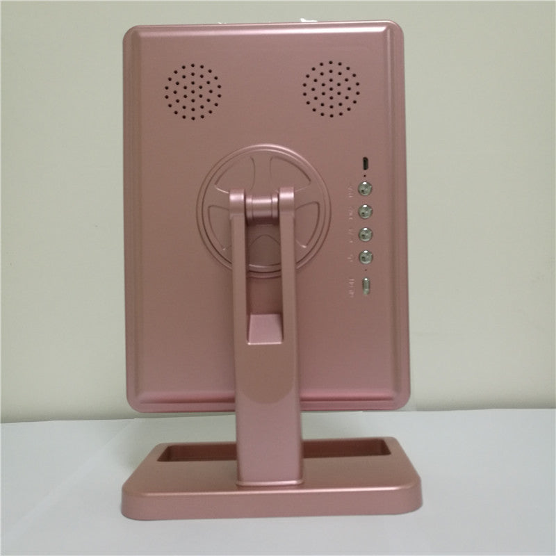 Touch Screen Makeup Mirror With 20 LED Lights Bluetooth Music Speaker 10X Magnifying Mirror Lights