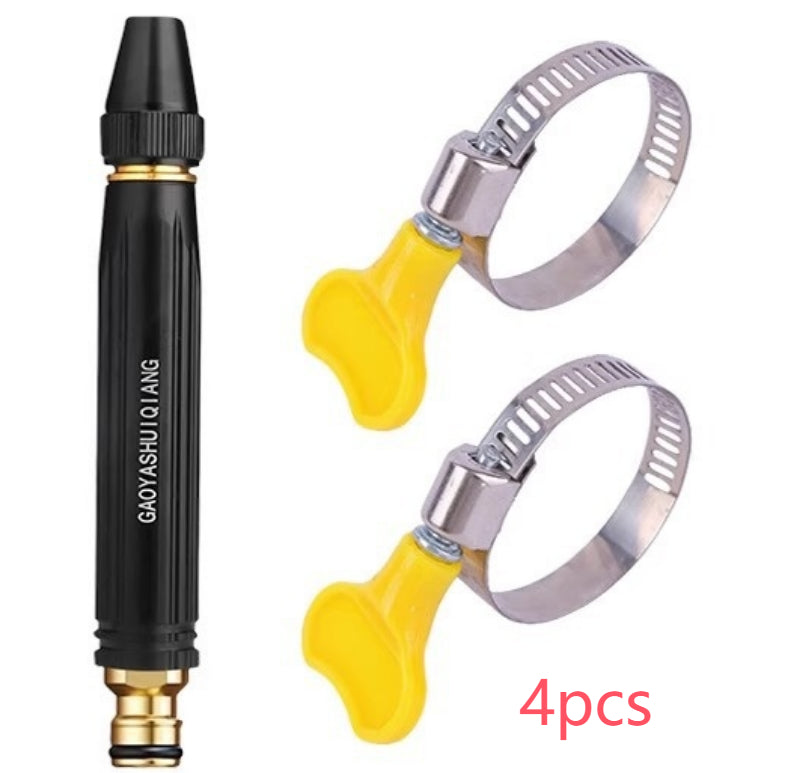 Pistolet à eau de lavage portable à haute pression Buse de lavage de voiture Type de mamelon réglable Vaporisateur direct Maison Jardin Tuyau d'arrosage de douche