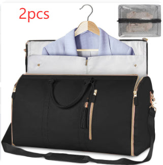 Large Capacity Travel Handbag Women's Handbag, Foldable Garment Bag | Waterproof Tote