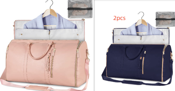 Large Capacity Travel Handbag Women's Handbag, Foldable Garment Bag | Waterproof Tote