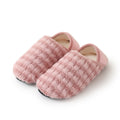 Lightweight and comfortable indoor slipper socks with a fleece lining, slip-on style.