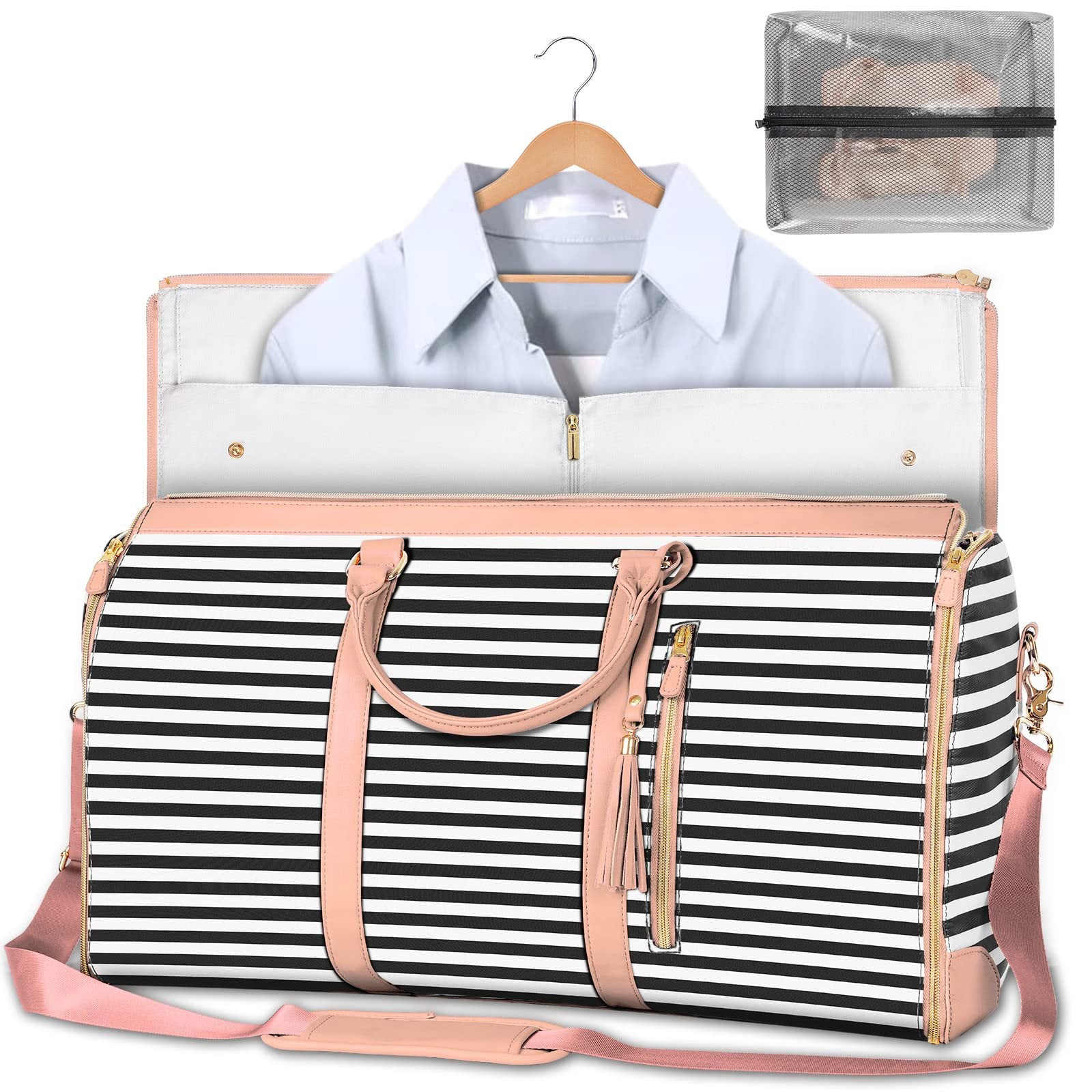 Large Capacity Travel Handbag Women's Handbag, Foldable Garment Bag | Waterproof Tote