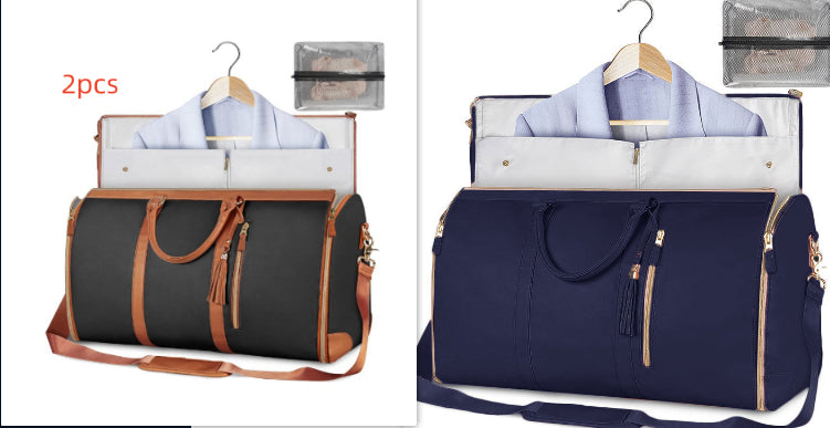 Large Capacity Travel Handbag Women's Handbag, Foldable Garment Bag | Waterproof Tote