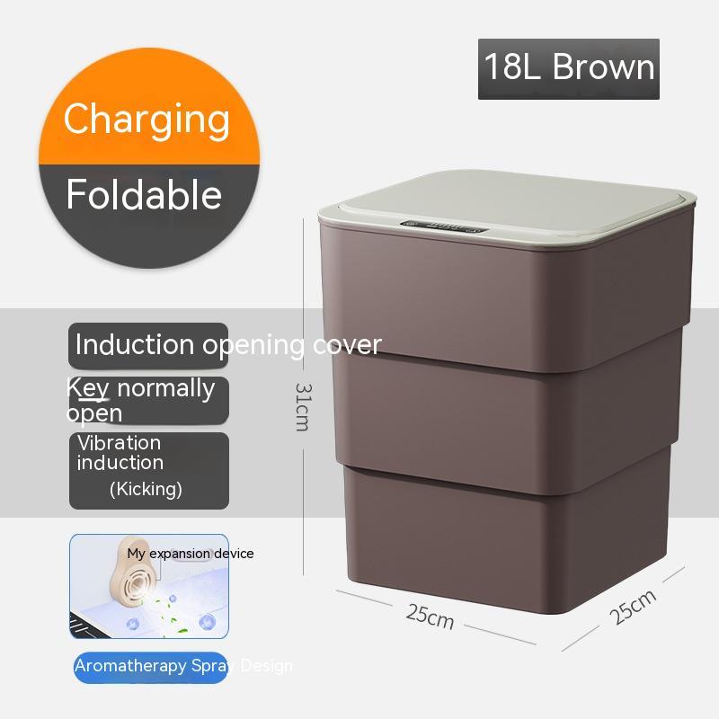Smart Bin with Lid for Bedroom and Living Room