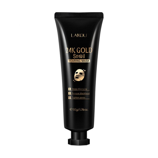 Gold foil snail tear-off hydrating mask