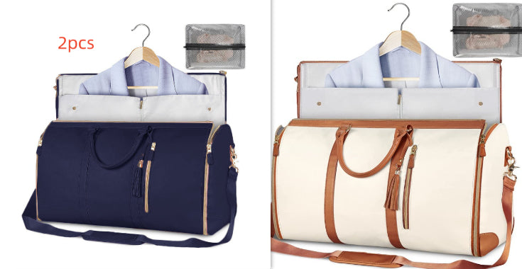 Large Capacity Travel Handbag Women's Handbag, Foldable Garment Bag | Waterproof Tote