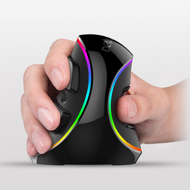 ergonomique vertical RGB souris filaire à main anti-souris