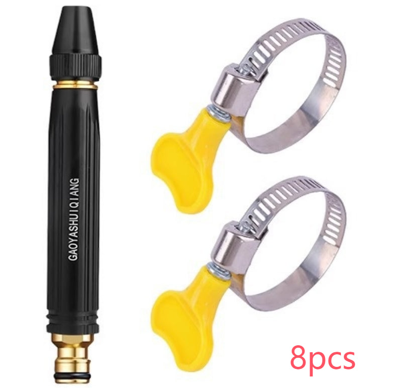 Pistolet à eau de lavage portable à haute pression Buse de lavage de voiture Type de mamelon réglable Vaporisateur direct Maison Jardin Tuyau d'arrosage de douche
