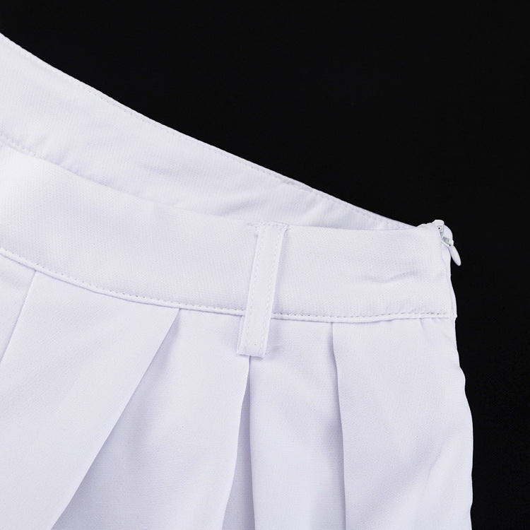 White High-Waisted Balloon Pants