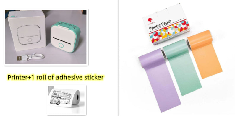 Portable Thermal Mini Label Printer Home Photo Printer Bad Question Student Photo Printer Bluetooth Mini Label Price Tag Printer