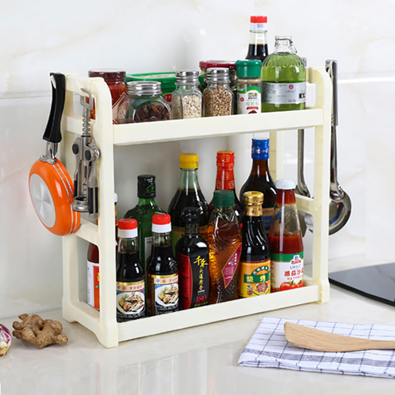 Kitchen storage shelving kitchen supplies multi-layer storage artifact