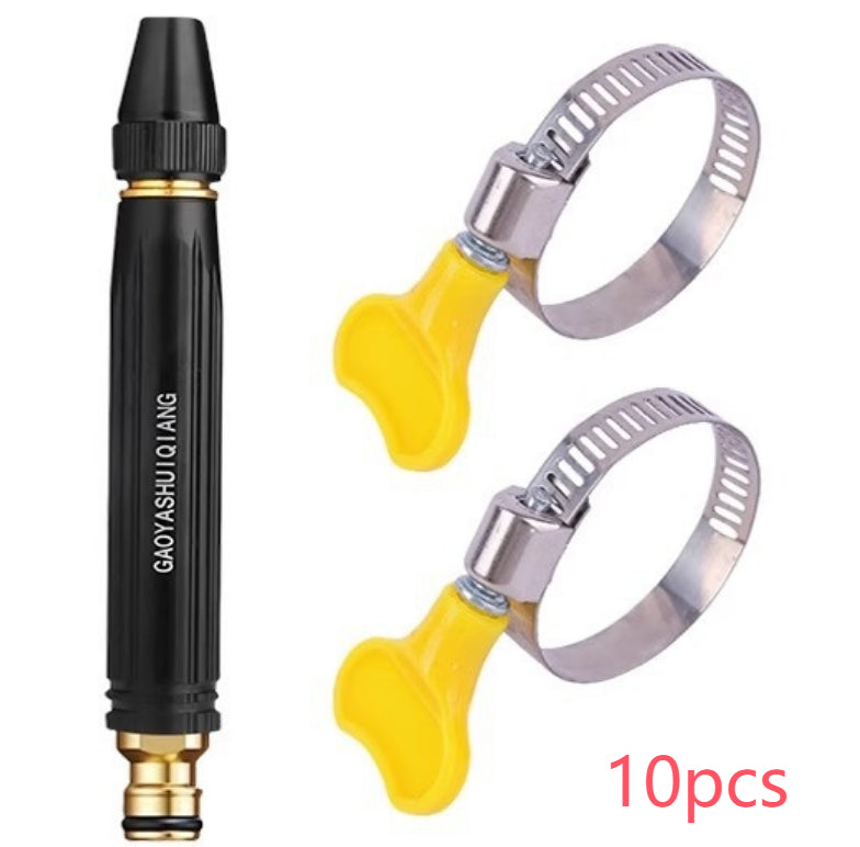 Pistolet à eau de lavage portable à haute pression Buse de lavage de voiture Type de mamelon réglable Vaporisateur direct Maison Jardin Tuyau d'arrosage de douche