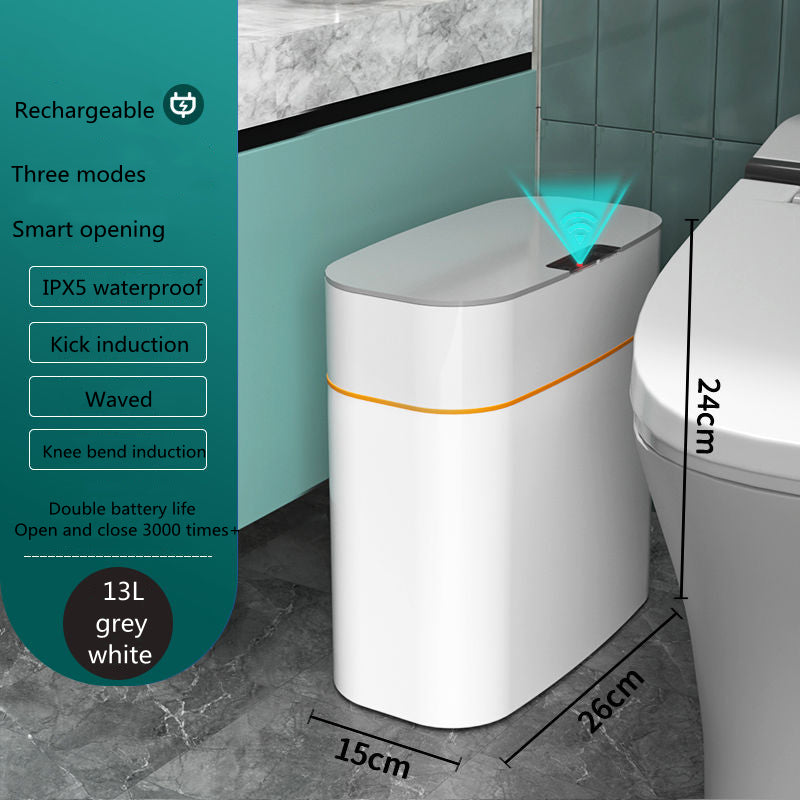 Smart Bin with Lid for Bedroom and Living Room