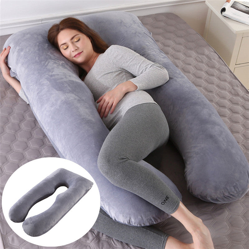 Soutien Oreiller De Couchage d'été Pour Les Femmes Enceintes U Forme De Maternité Oreillers Grossesse En Soie de Glace