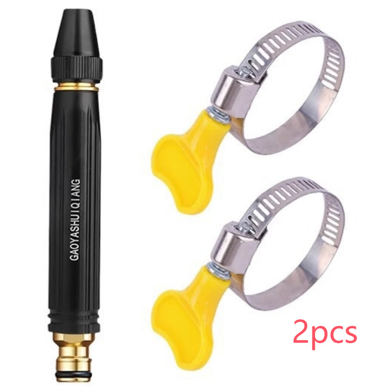 Pistolet à eau de lavage portable à haute pression Buse de lavage de voiture Type de mamelon réglable Vaporisateur direct Maison Jardin Tuyau d'arrosage de douche