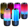 Enceinte portable sans fil Haut-parleur stéréo avec lumière changeante Radio de fête Enceinte TWS pour la maison, l'extérieur et les voyages