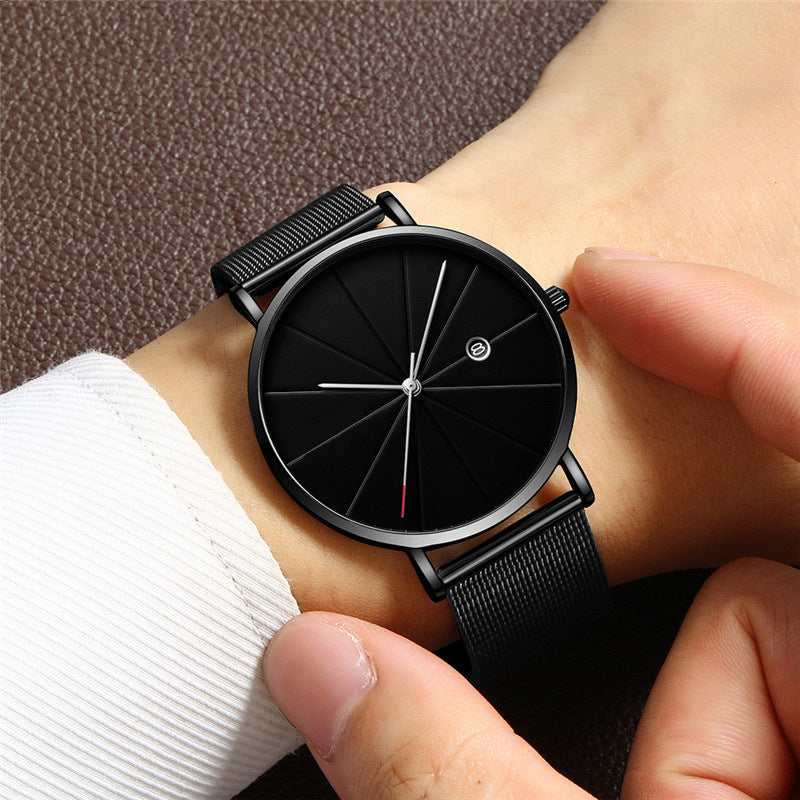 Simple Calendar Men's Creative Waterproof Quartz Watch