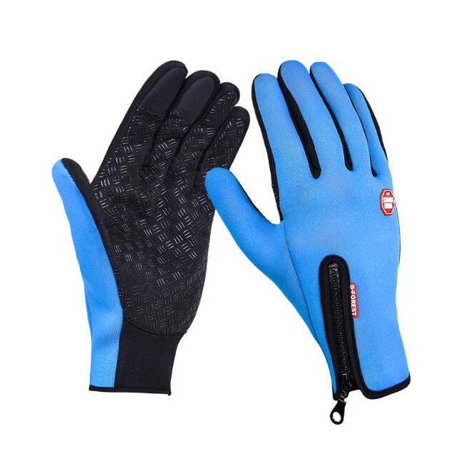 Winter Touchscreen Gloves Riding Motorcycle Sliding Waterproof Sports Gloves with Fleece