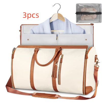 Large Capacity Travel Handbag Women's Handbag, Foldable Garment Bag | Waterproof Tote
