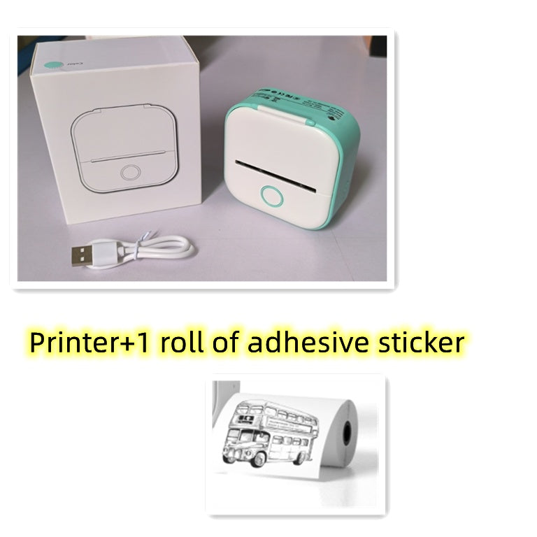 Portable Thermal Mini Label Printer Home Photo Printer Bad Question Student Photo Printer Bluetooth Mini Label Price Tag Printer