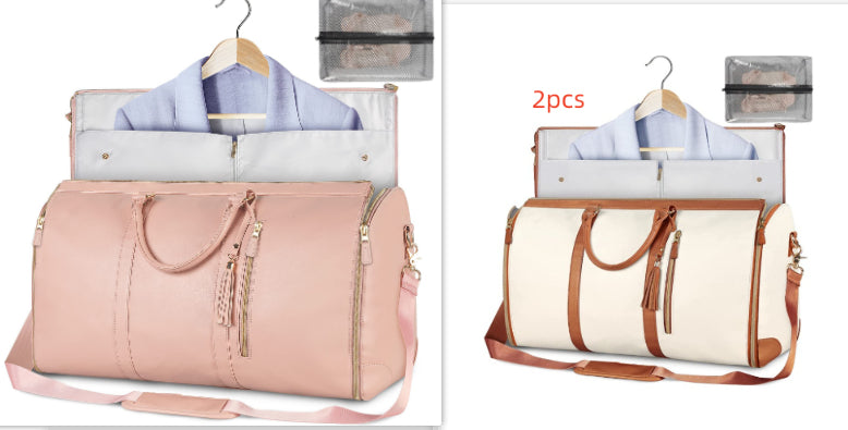 Large Capacity Travel Handbag Women's Handbag, Foldable Garment Bag | Waterproof Tote