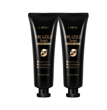 Gold foil snail tear-off hydrating mask