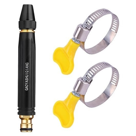 Pistolet à eau de lavage portable à haute pression Buse de lavage de voiture Type de mamelon réglable Vaporisateur direct Maison Jardin Tuyau d'arrosage de douche