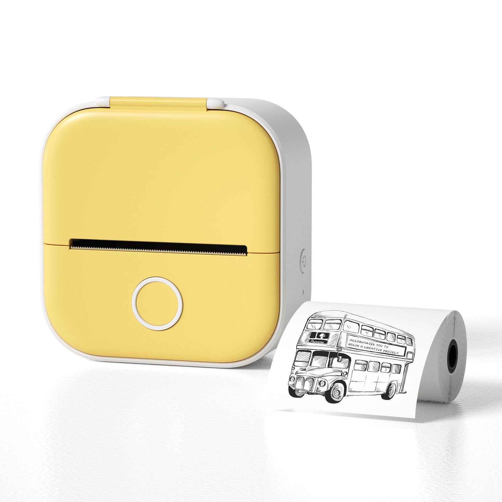 Mini imprimante d'étiquettes thermique portable Imprimante photo pour la maison Imprimante photo pour étudiant à mauvaise question Imprimante Bluetooth Mini étiquette Étiquette de prix
