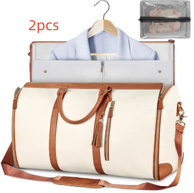 Large Capacity Travel Handbag Women's Handbag, Foldable Garment Bag | Waterproof Tote