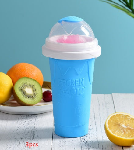 the cup in an ice cup and quickly make a cup smoothie