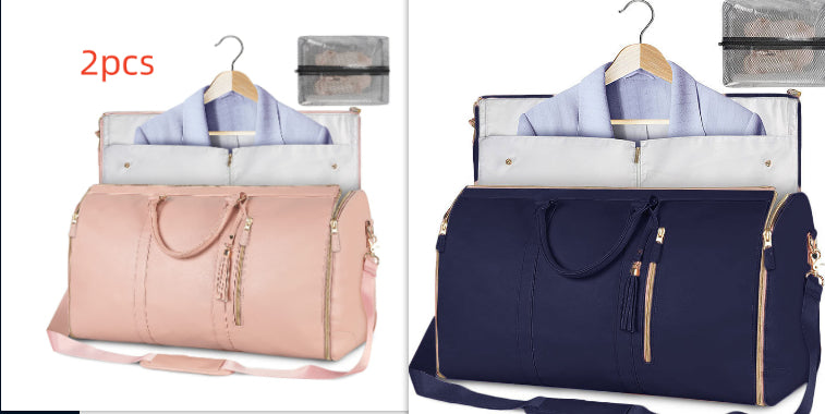 Large Capacity Travel Handbag Women's Handbag, Foldable Garment Bag | Waterproof Tote