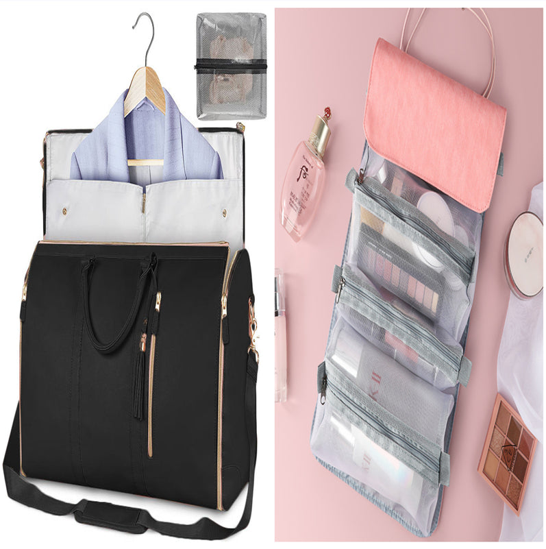 Large Capacity Travel Handbag Women's Handbag, Foldable Garment Bag | Waterproof Tote