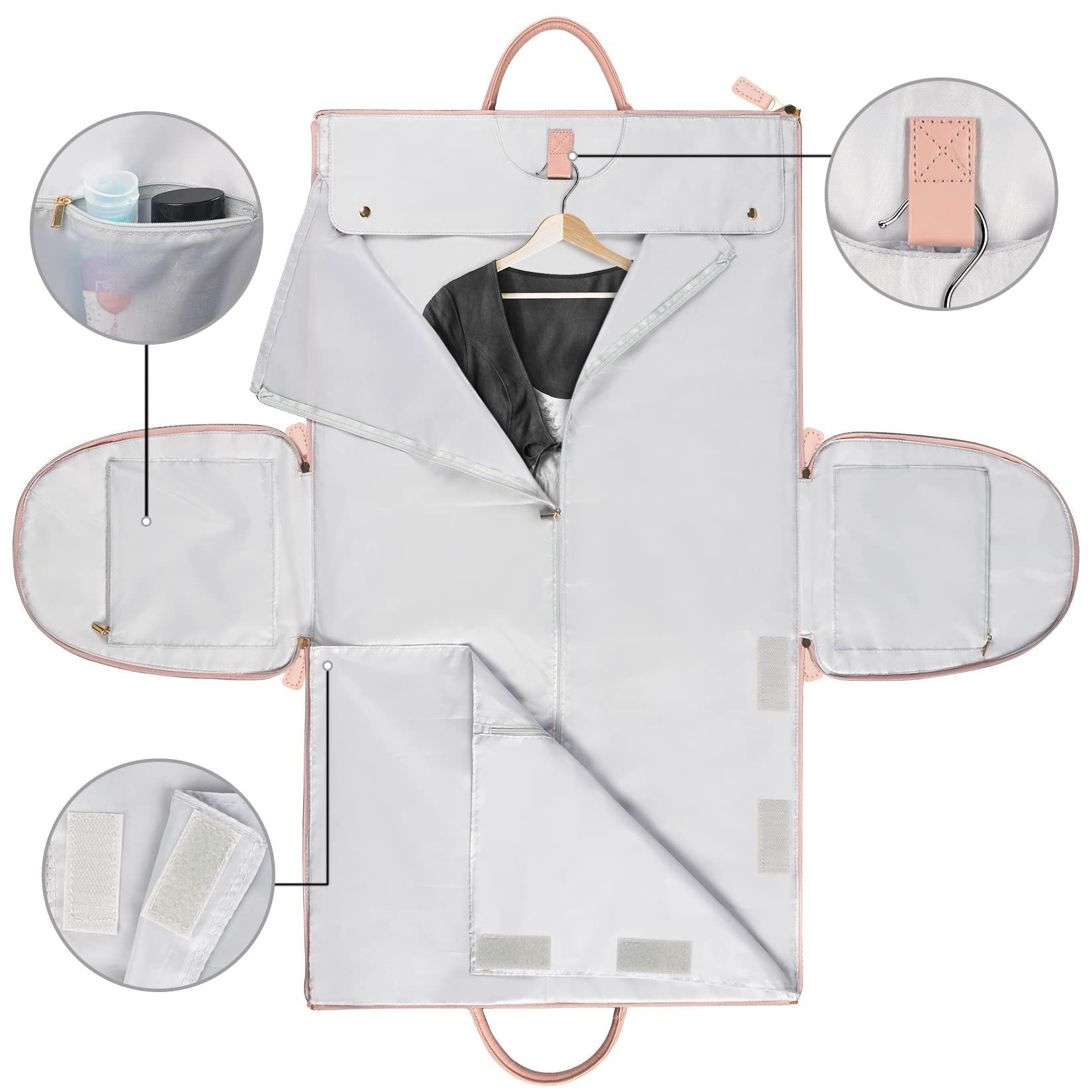 Large Capacity Travel Handbag Women's Handbag, Foldable Garment Bag | Waterproof Tote